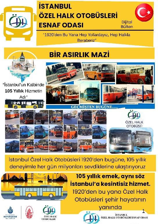 İSTANBUL HALKININ HİZMETİNDE 105 YIL