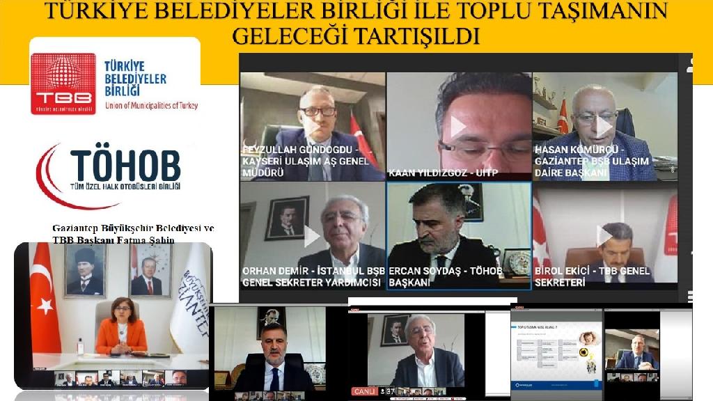 TÜRKİYE BELEDİYELER BİRLİĞİ İLE TOPLU TAŞIMANIN GELECEĞİ TARTIŞILDI
